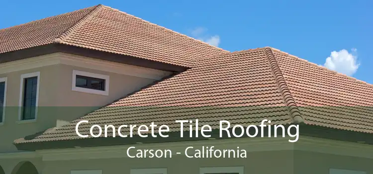 Concrete Tile Roofing Carson - California