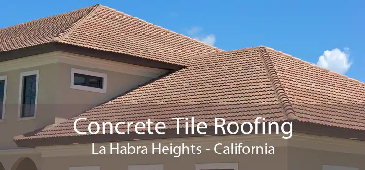 Concrete Tile Roofing La Habra Heights - California