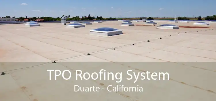 TPO Roofing System Duarte - California