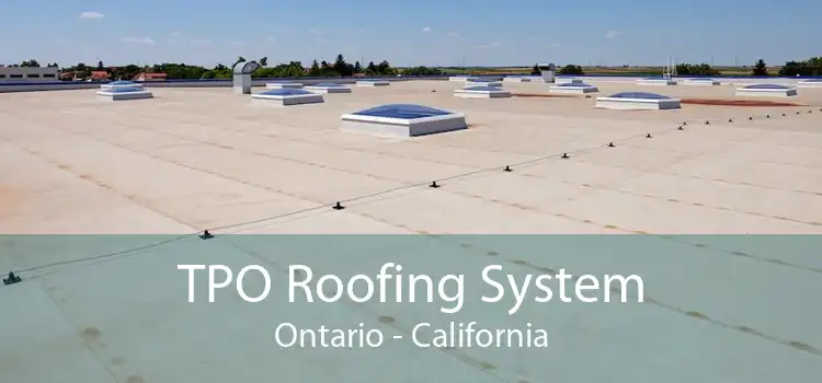 TPO Roofing System Ontario - California