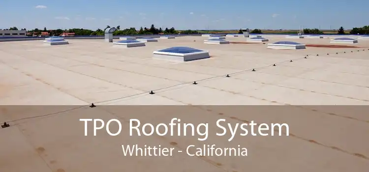 TPO Roofing System Whittier - California